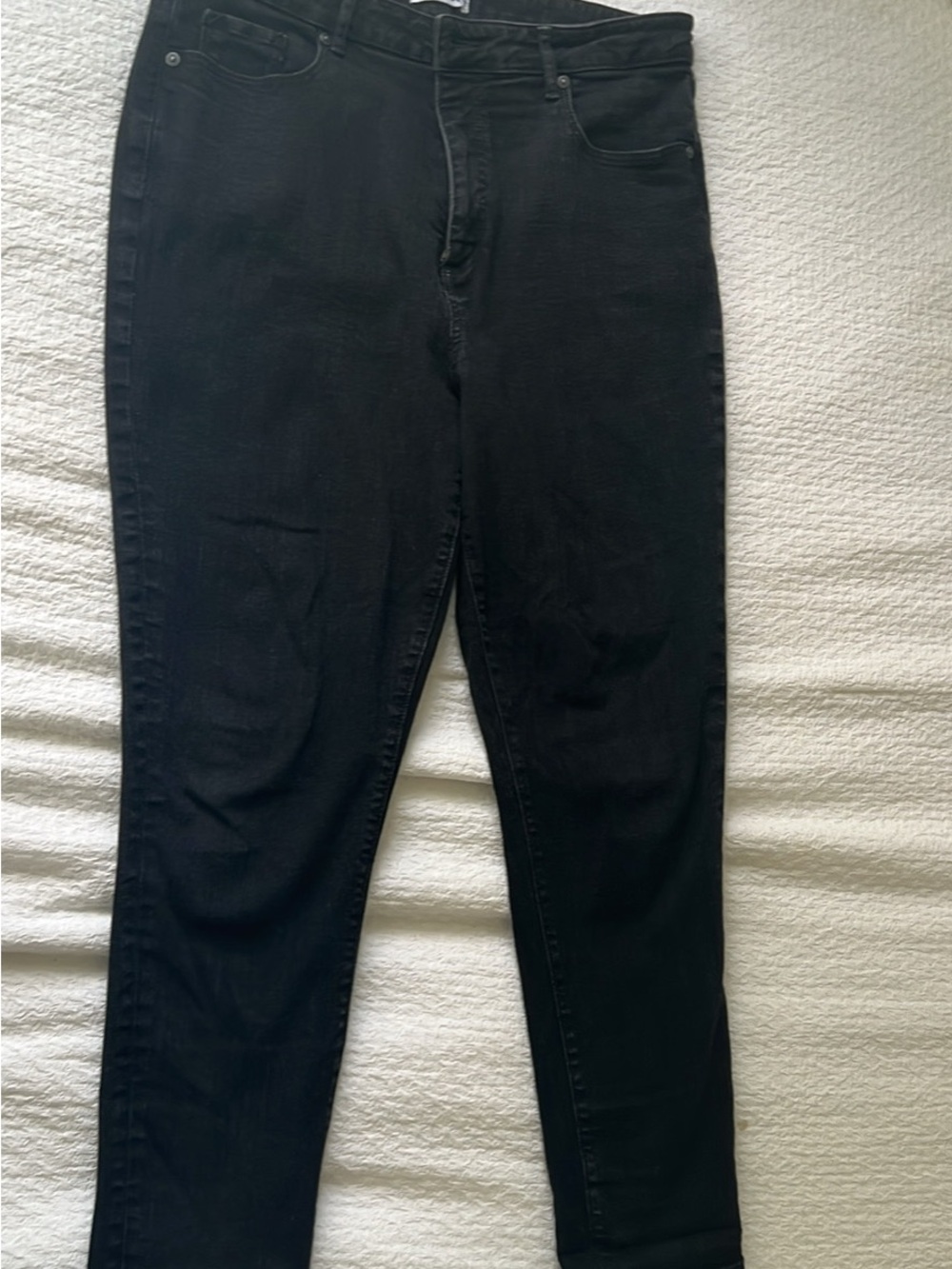 Loft Black Women's High-Rise Curvy Skinny Jeans